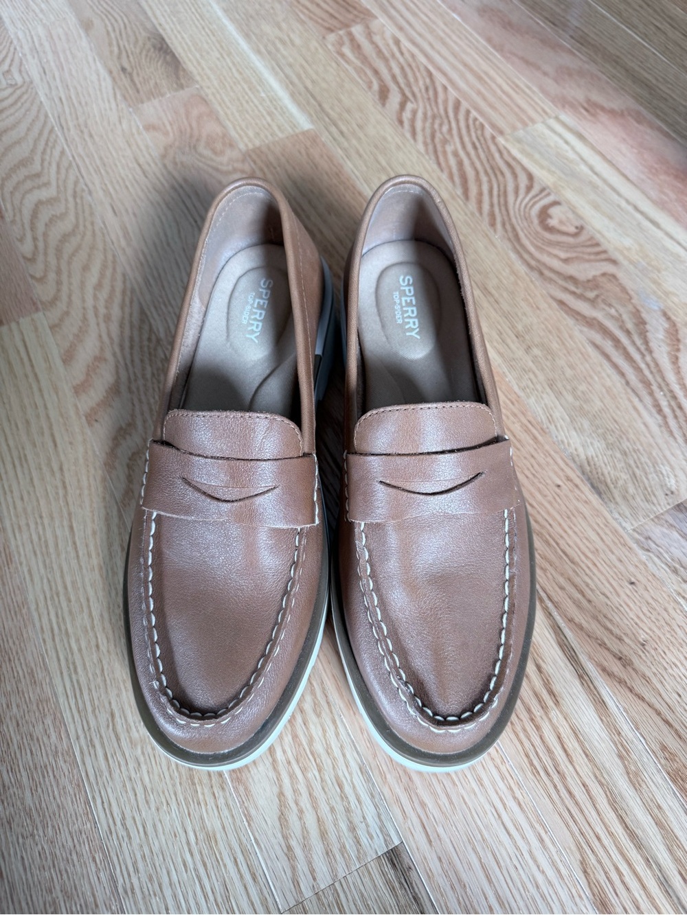 Sperry Men's Brown Leather Penny Loafers